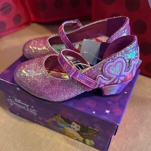 Pink Glitter Disney Princess Shoes
